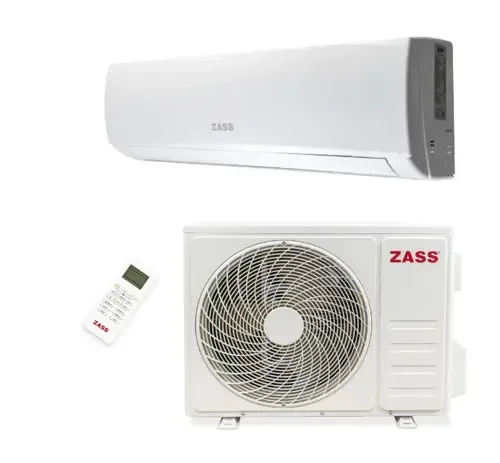 Aparat de aer conditionat Zass ZAC 24 Z22, 24000 BTU, Wi-fi, Functie incalzire, Functie Turbo, Mod Somn, Temporizator, Autodiagnoza, Functie Dezumidificare, Flux aer 4D cu filtru 3in1, Kit instalare i