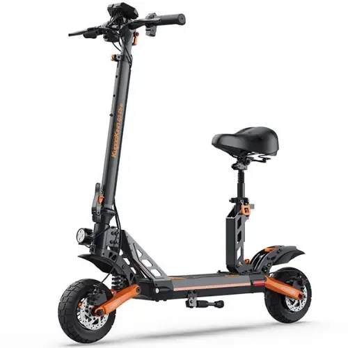 Trotineta electrica KUGOO KIRIN  G2 Pro, Viteza maxima 45 Km/h, Autonomie 55 Km, Motor 600W, Roti pneumatice 9inch (Negru) - bestgaming.ro